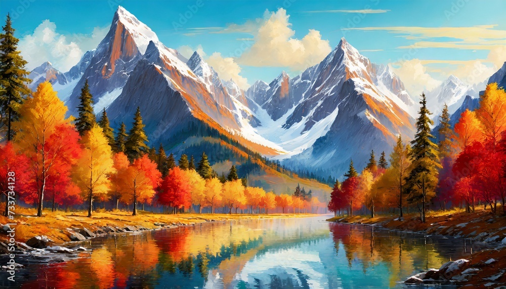 Obraz premium autumn in the mountains
