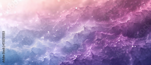 Creative abstract wave texture space and galaxy gradient in pastel mint and purple colors.