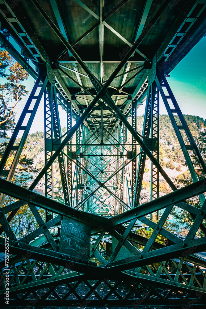 Fototapeta premium Canoe Pass Bridge