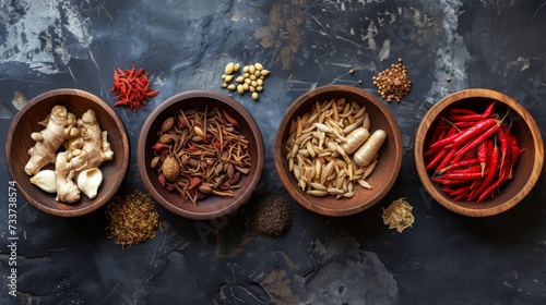 Traditional Chinese Medicine Herbal Ingredients photo