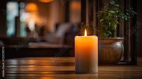 decor candle at home
