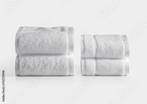 white towel on white background