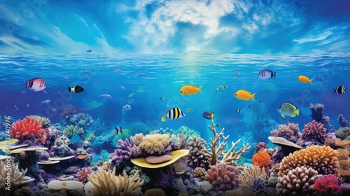 ocean tropical coral reef