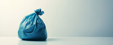 Solitary Plastic Bag on White - Symbol of Consumerism