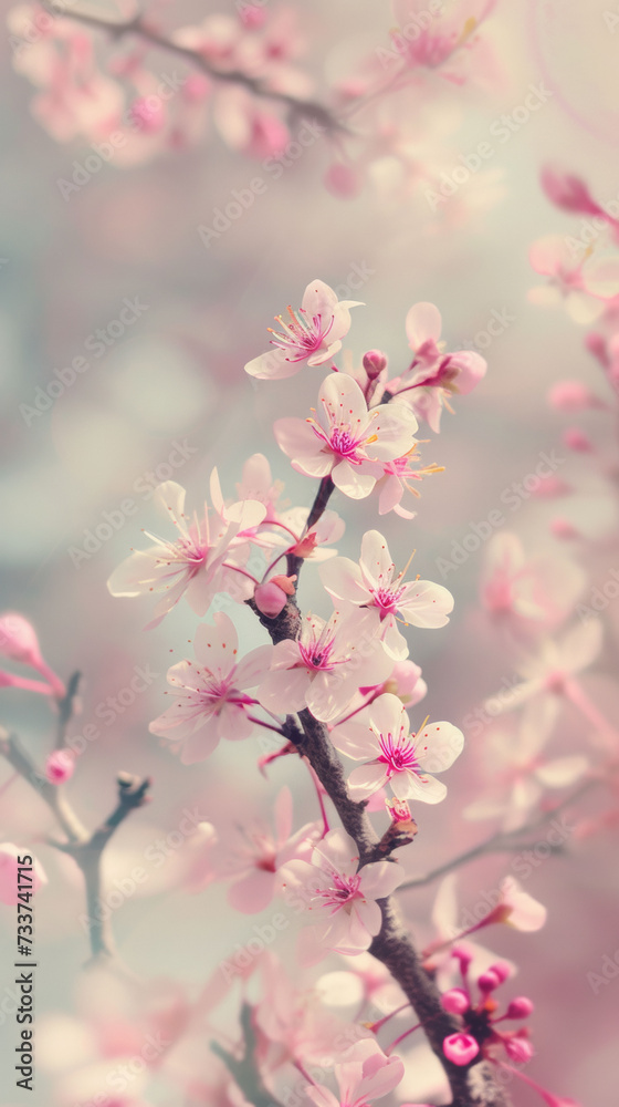Soft Pink Cherry Blossoms