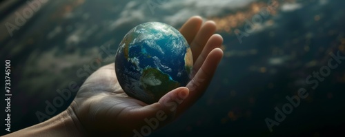 Person Holding Small Earth in Hand