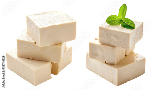 tofu isolated on transparent background