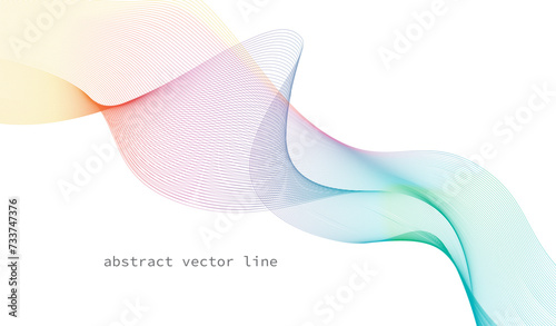 abstract colorful flowing wavy lines gradient vector background. smooth curved shaped lines. blended knit, future technology relaxing wallpapers. posters, banners, templates, covers, digital prints.