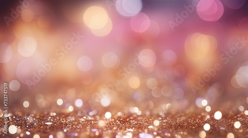 bokeh background with sparkles