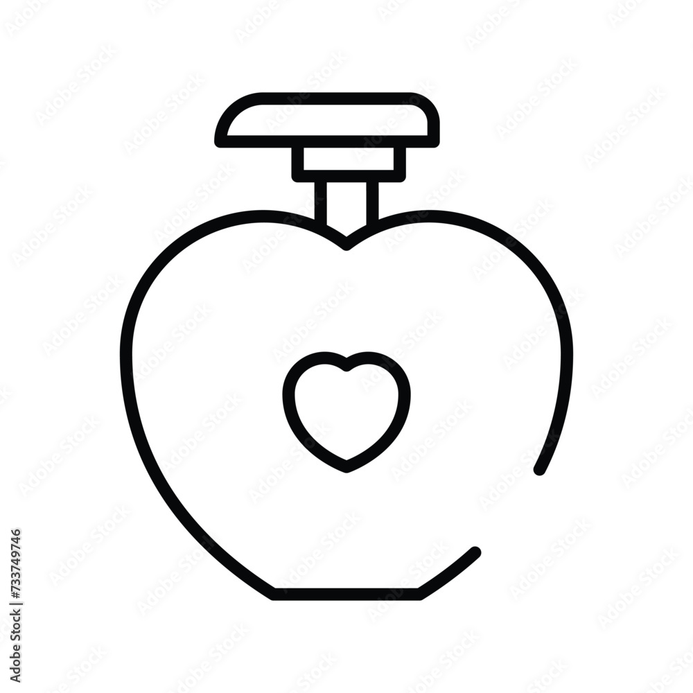 perfume icon with white background vector stock illustration