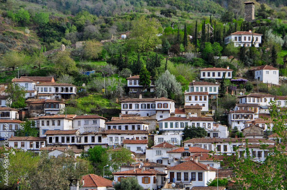 view of the villag of sirince, izmir
