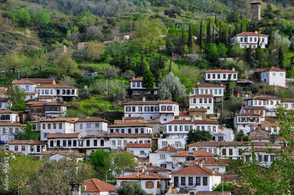 Fototapeta premium view of the villag of sirince, izmir