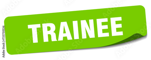 trainee sticker. trainee label