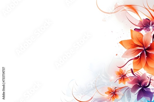A flower background with orange flowers 