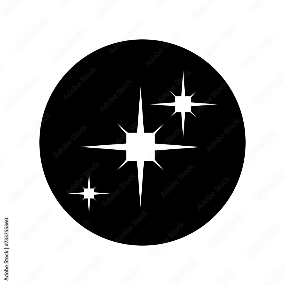 Sparkles icon vector. Twinkling stars illustration sign. Shining burst symbol. Star logo. Sparkles icon vector. Twinkling stars illustration sign. Shining burst symbol. Star logo.