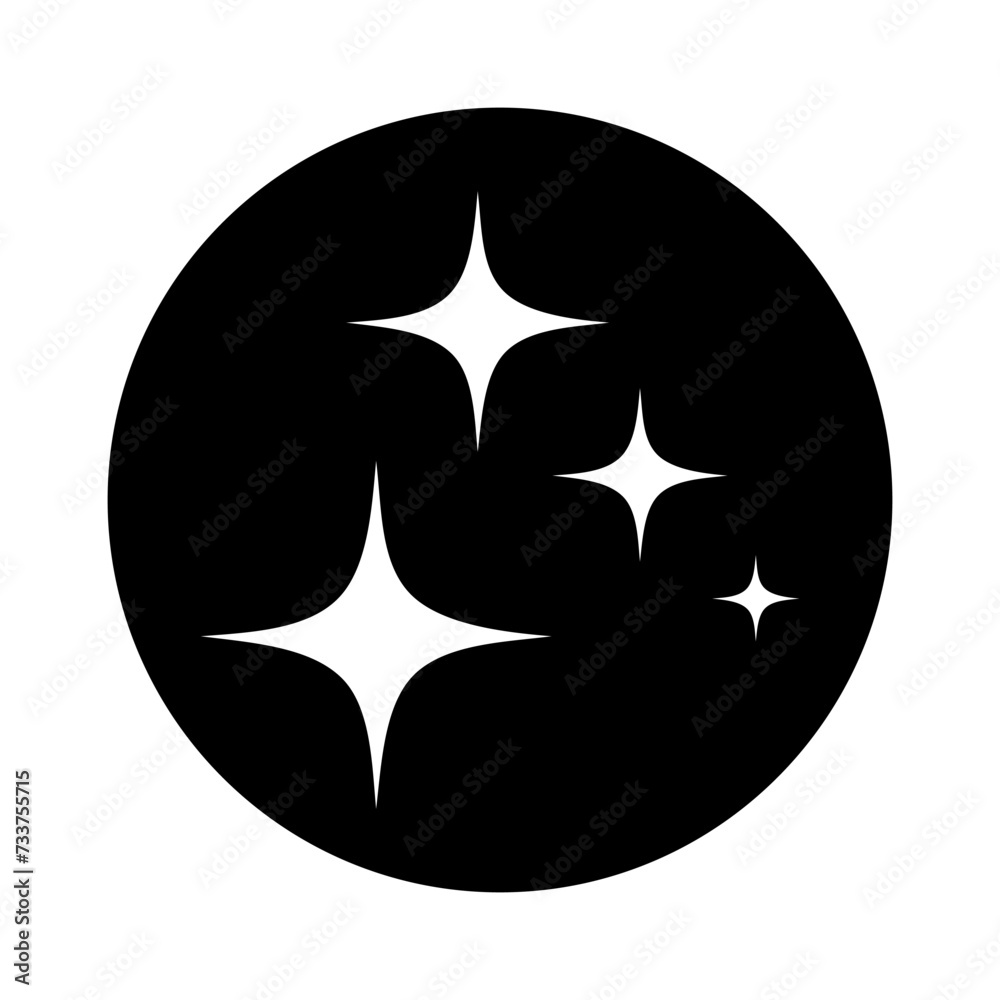 Sparkles icon vector. Twinkling stars illustration sign. Shining burst symbol. Star logo. Sparkles icon vector. Twinkling stars illustration sign. Shining burst symbol. Star logo.