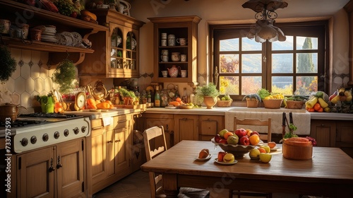 homely cozy kitchen