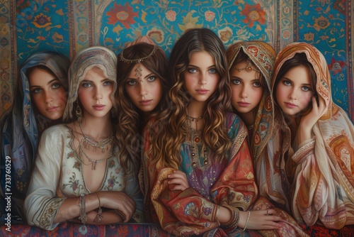 girls from the harem photo