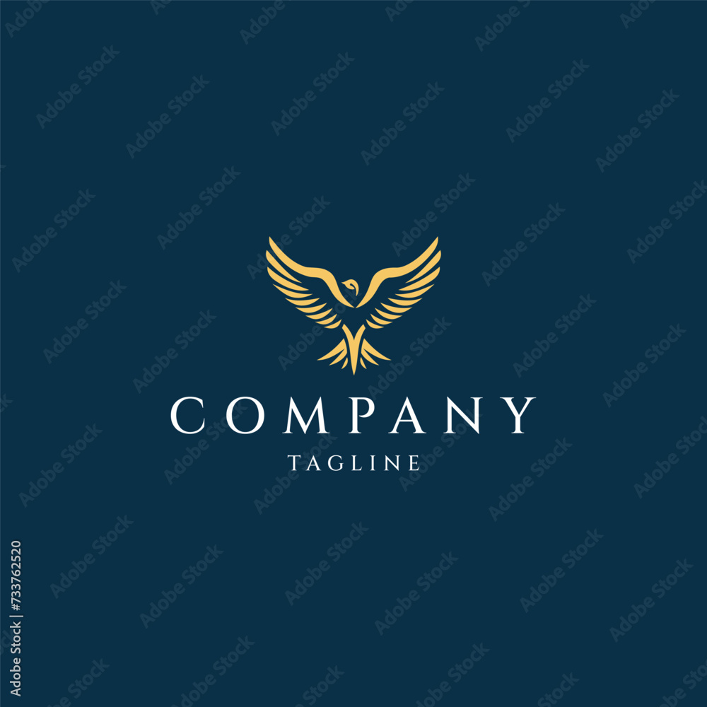 Fototapeta premium Bird logo design icon template