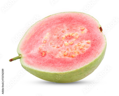 pink guava isolated on transparent png © supamas