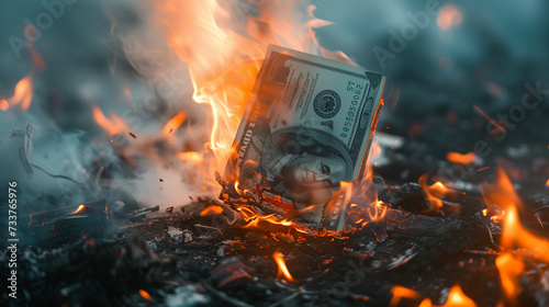 Burning money