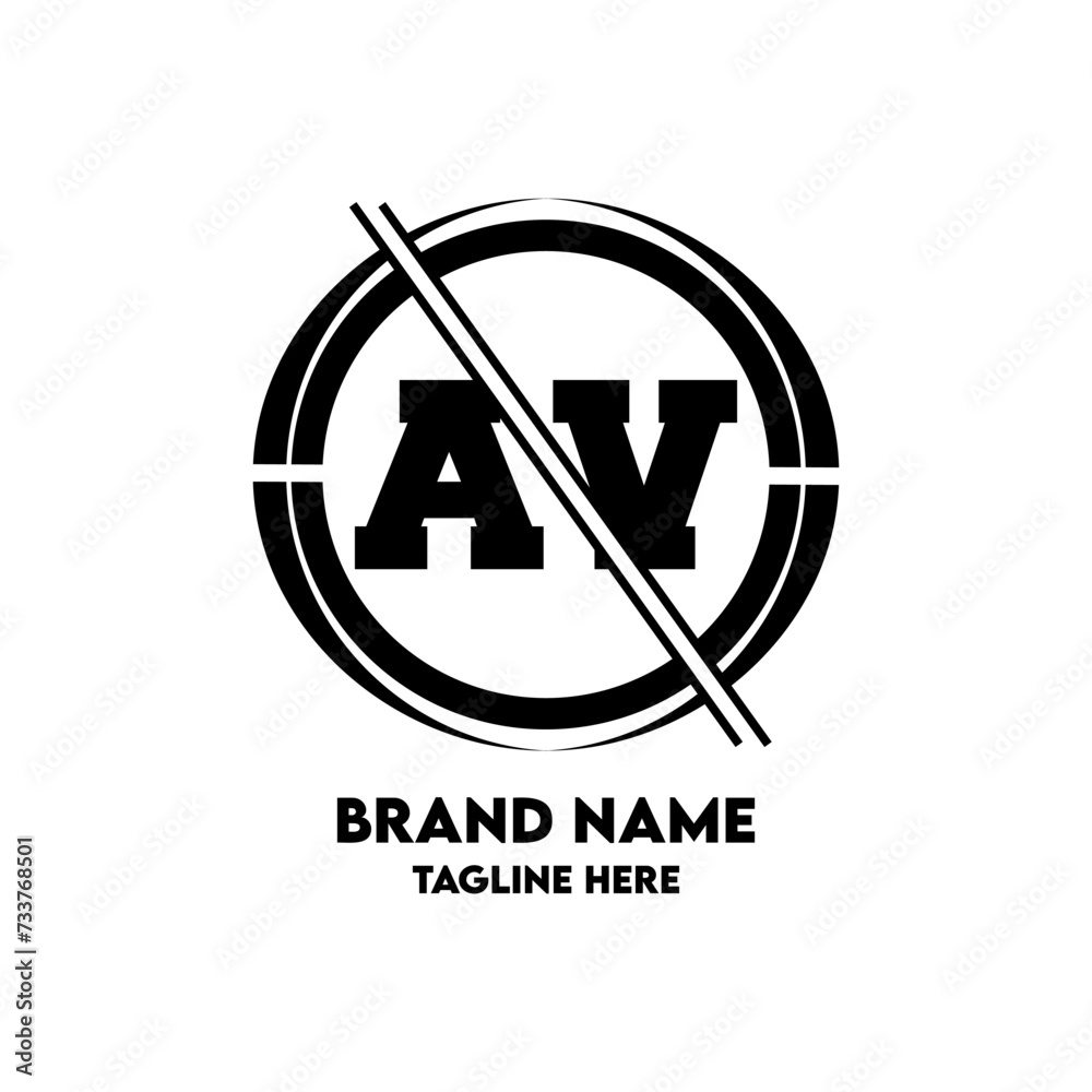 AV Logo Design And Monogram logo AV Logo Design And Monogram logo