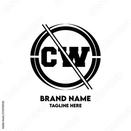 CW Logo Design And Monogram logo