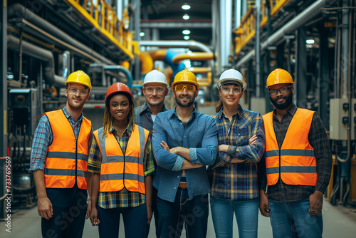 workers at an industrial enterprise