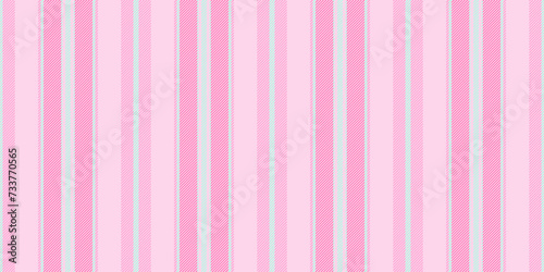 Manufactory pattern fabric background, presentation vertical texture lines. Apartment stripe seamless textile vector in light and pink colors.