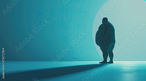 Greeting Card and Banner Design for World Obesity Day Background #733772924