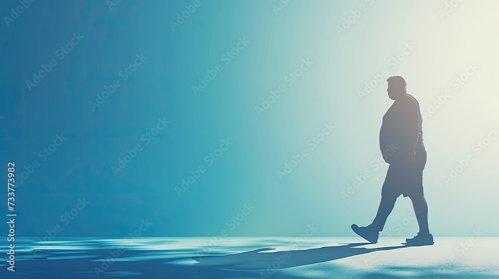 Obraz premium Greeting Card and Banner Design for World Obesity Day Background