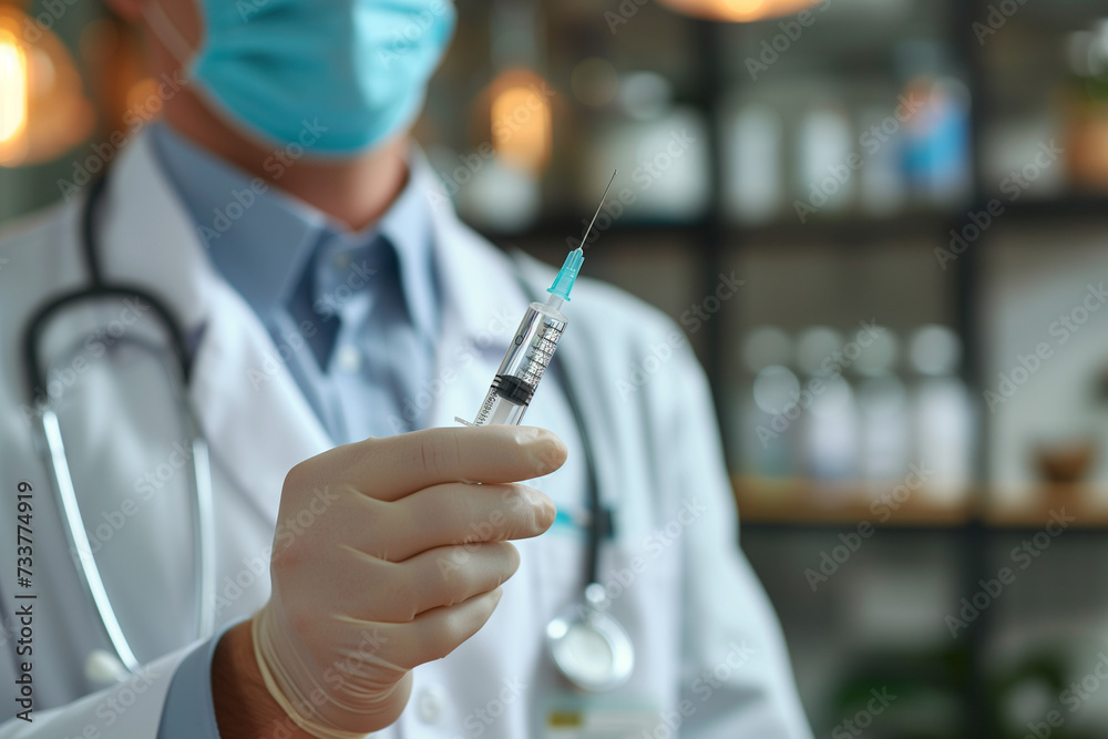doctor with a syringe doctor with a syringe