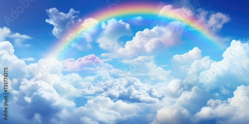 rainbow in the sky. ai generated