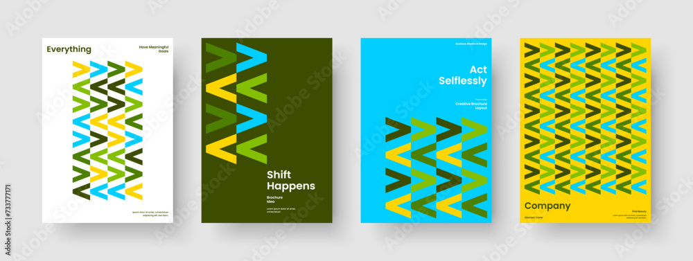Geometric Report Layout. Modern Brochure Template. Abstract Poster Design. Book Cover. Flyer. Background. Business Presentation. Banner. Brand Identity. Notebook. Catalog. Pamphlet. Handbill
