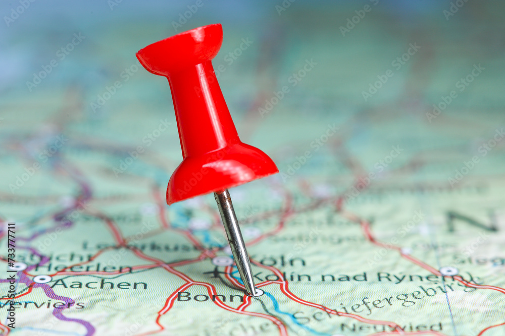 Bonn pin on map of Germany Bonn pin on map of Germany