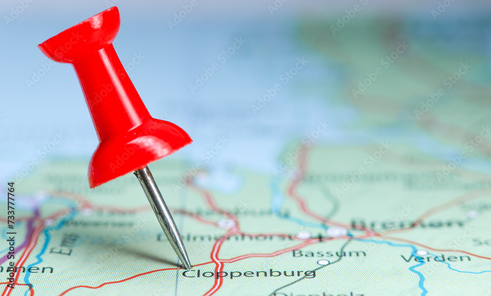 Cloppenburg, Germany pin on map Cloppenburg, Germany pin on map