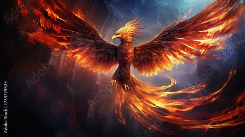 rebirth phoenix bird rising