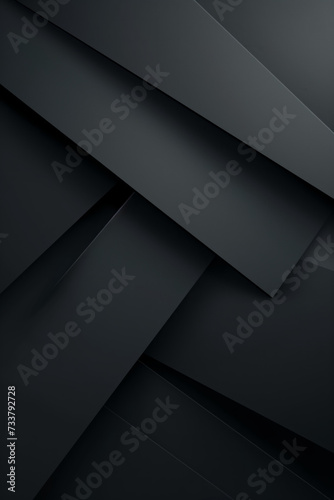 Abstract Black Layers Background for Modern Tech Design or Minimalist Wallpape