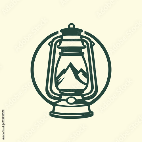 Lantern Outdoor Adventure with Mountain Logo Badge
