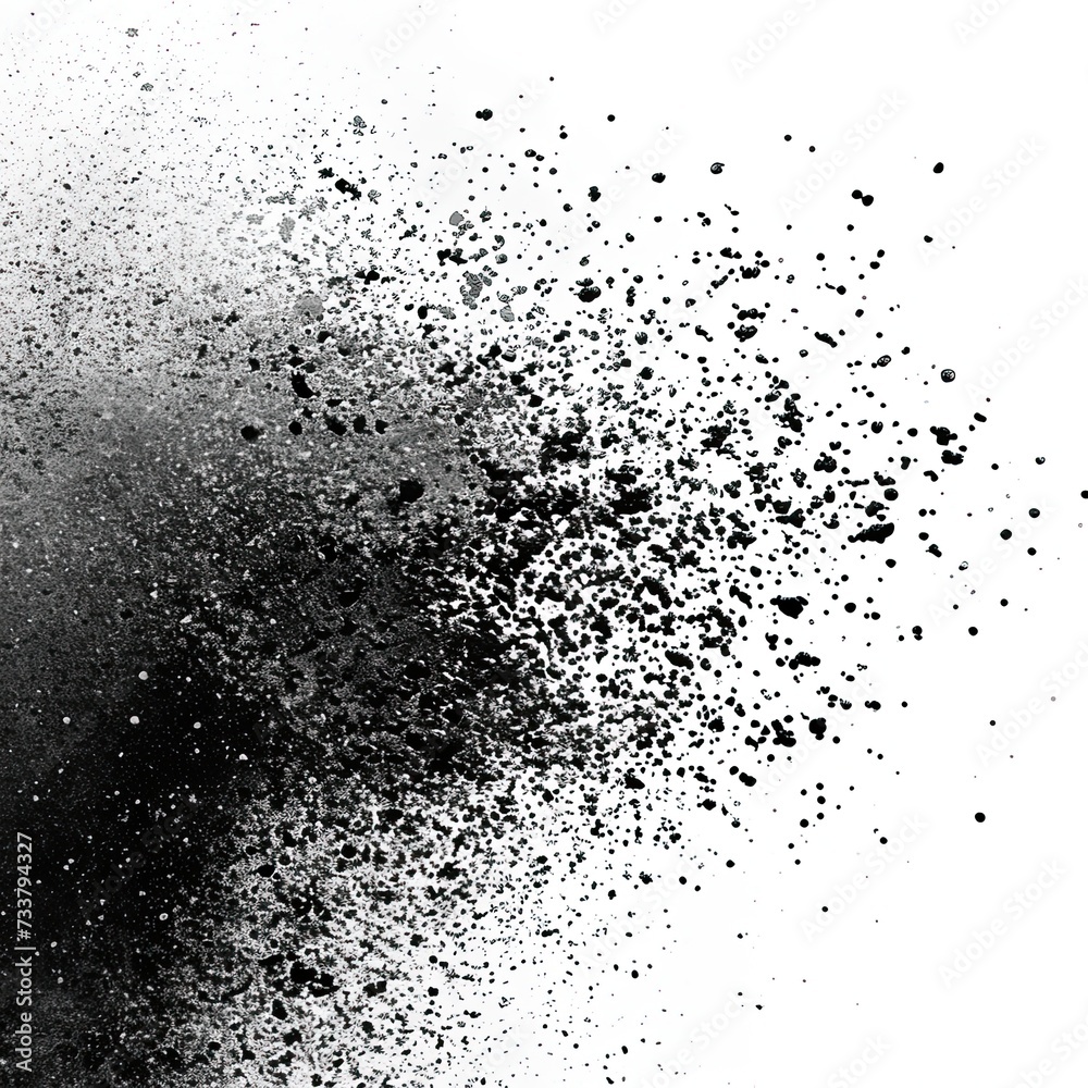 black dust and speckle texture on white background black dust and speckle texture on white background