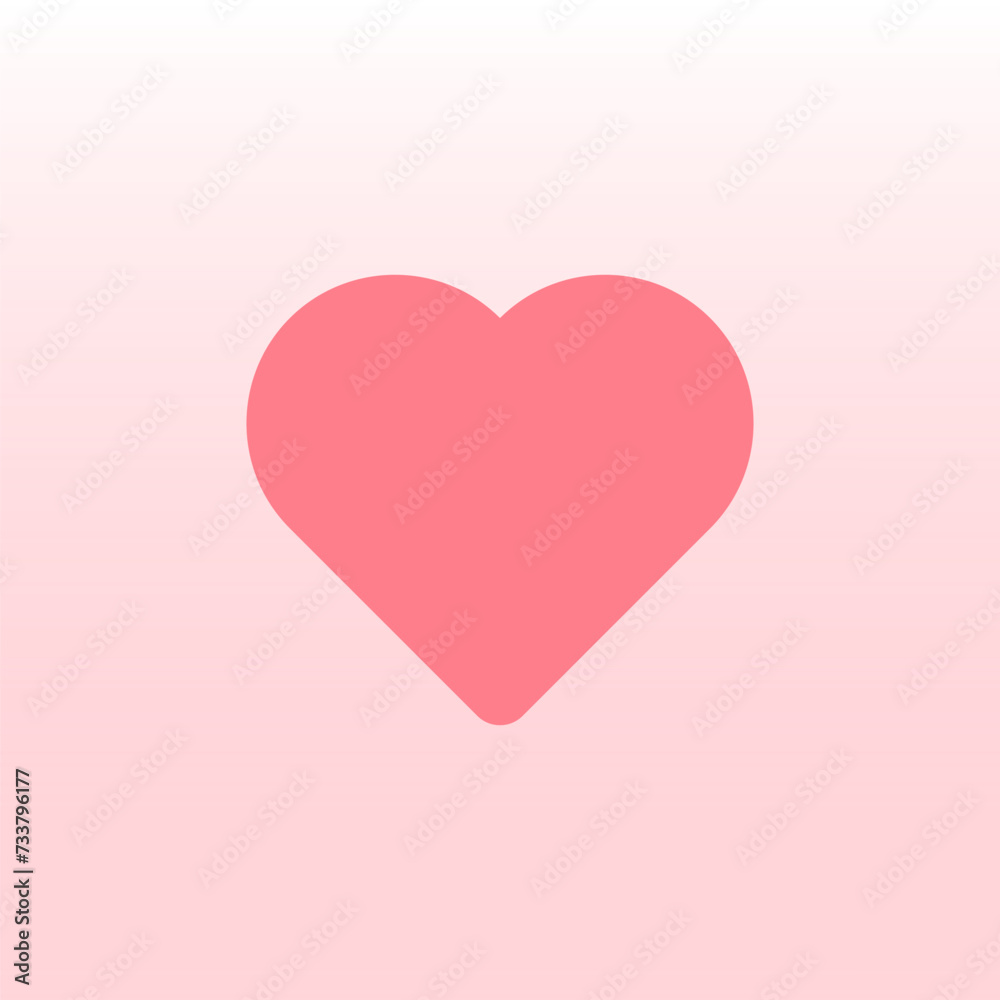 heart illustrations, Love symbol icon set, love symbol vector.