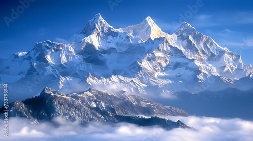 glacier in the mountains © Tri_Graphic_Art