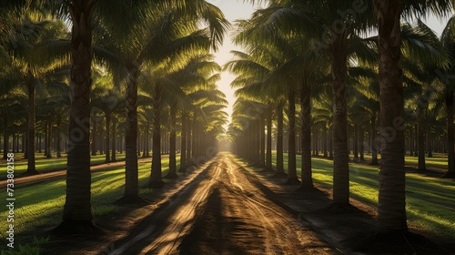 oasis palm tree farm photo