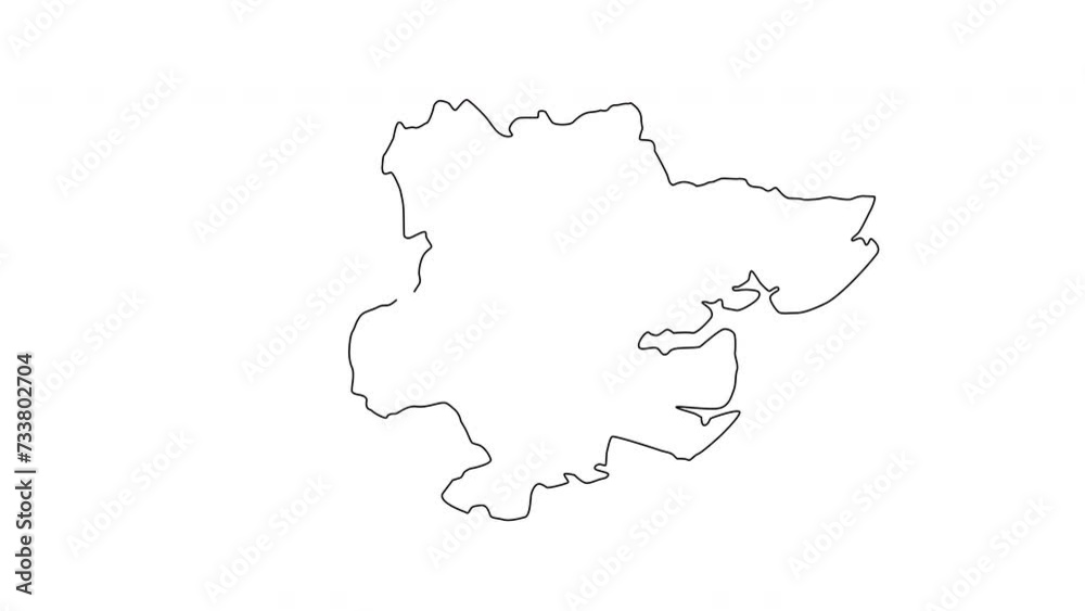 animated sketch map of Chelmsford in England animated sketch map of Chelmsford in England