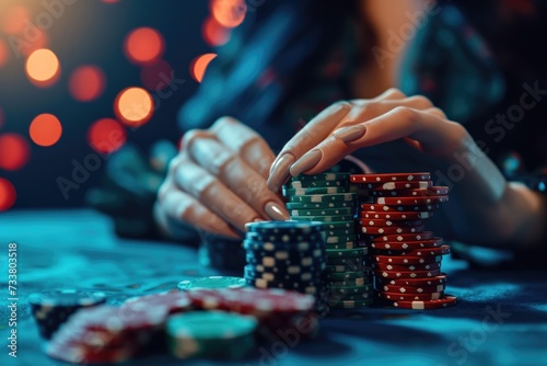 Fortunate Female: A Casino Player's Winning Hand