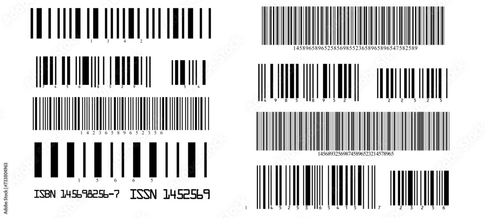 Bar code isolated on white background. Vector Bar code isolated on white background. Vector