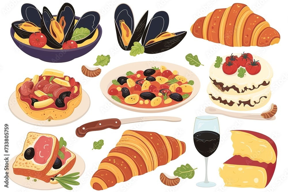 set of food icons set of food icons