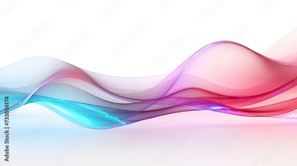 3D Holographic Trendy Soft Wave in Motion 3D Holographic Trendy Soft Wave in Motion