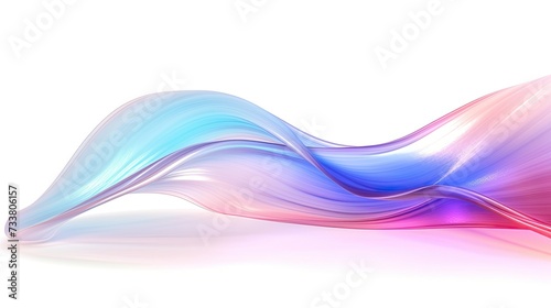 3D Holographic Trendy Soft Wave in Motion