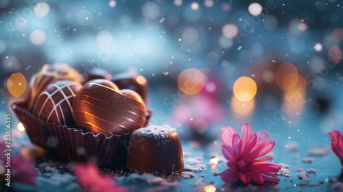 Luxury valentine chocolate ...